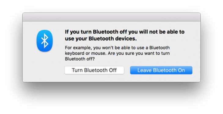 Tắt bluetooth
