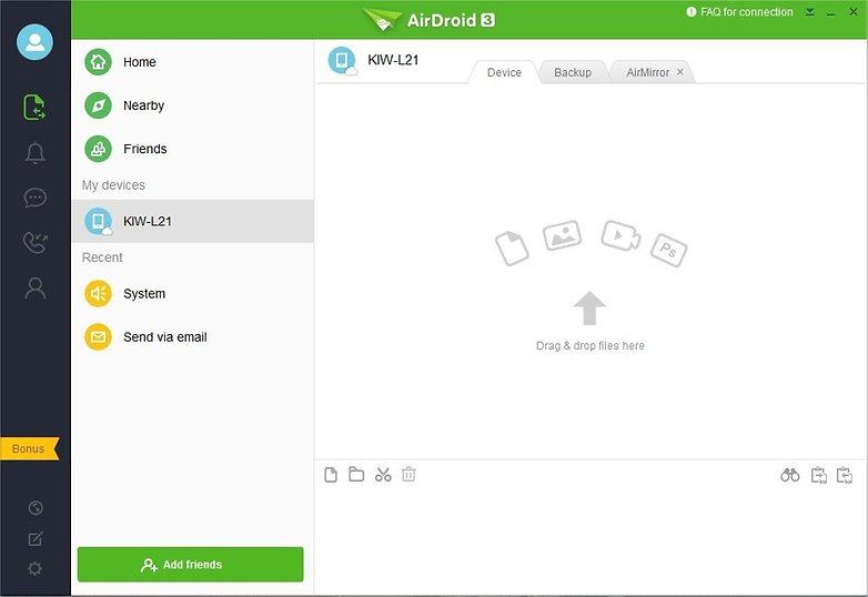 Cách khôi phục bằng AirDroid