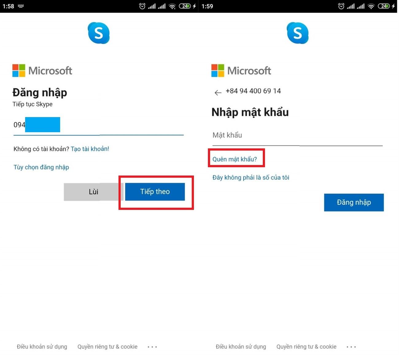 Lấy mật khẩu Skype của bạn