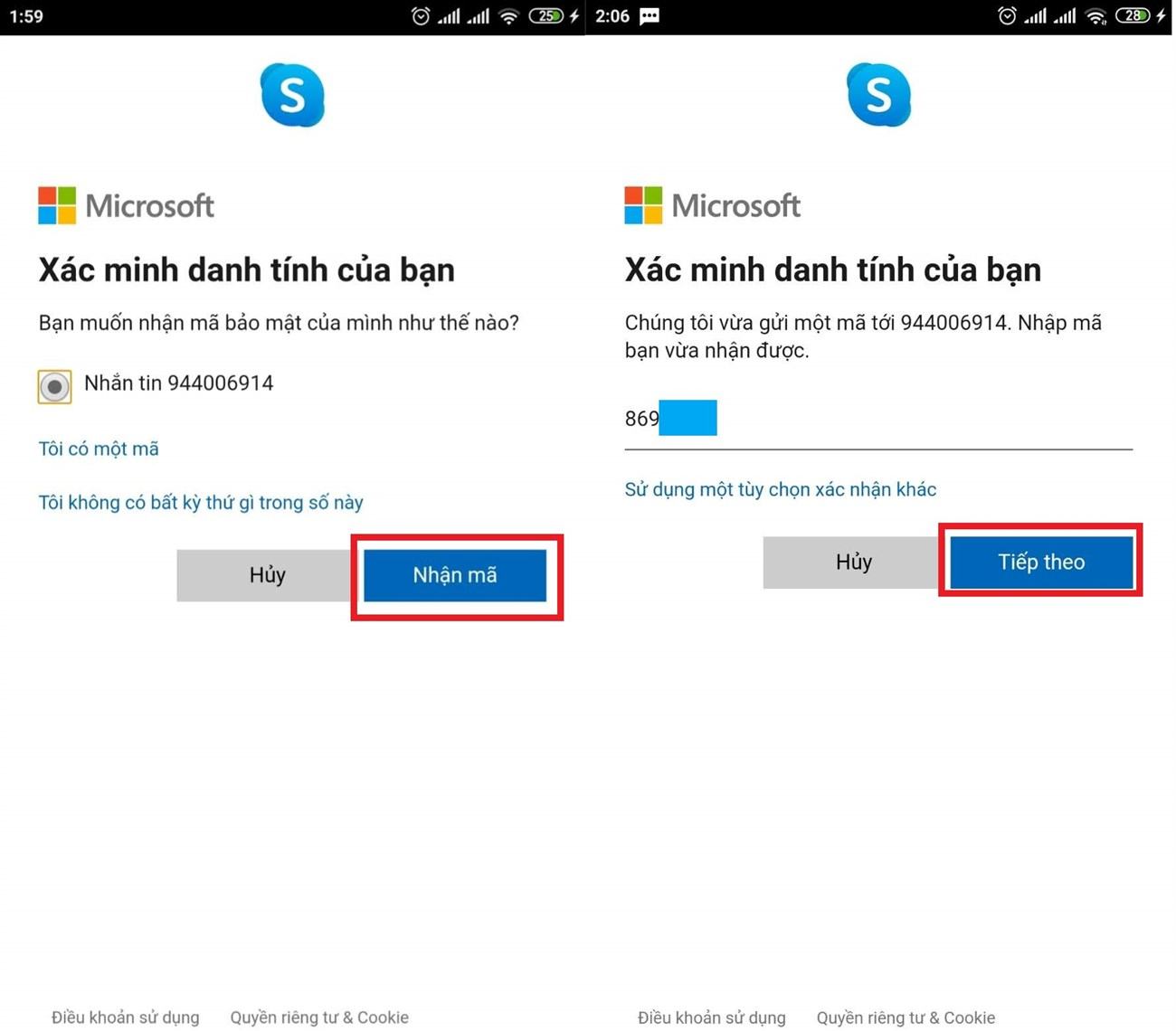 Lấy mật khẩu Skype của bạn