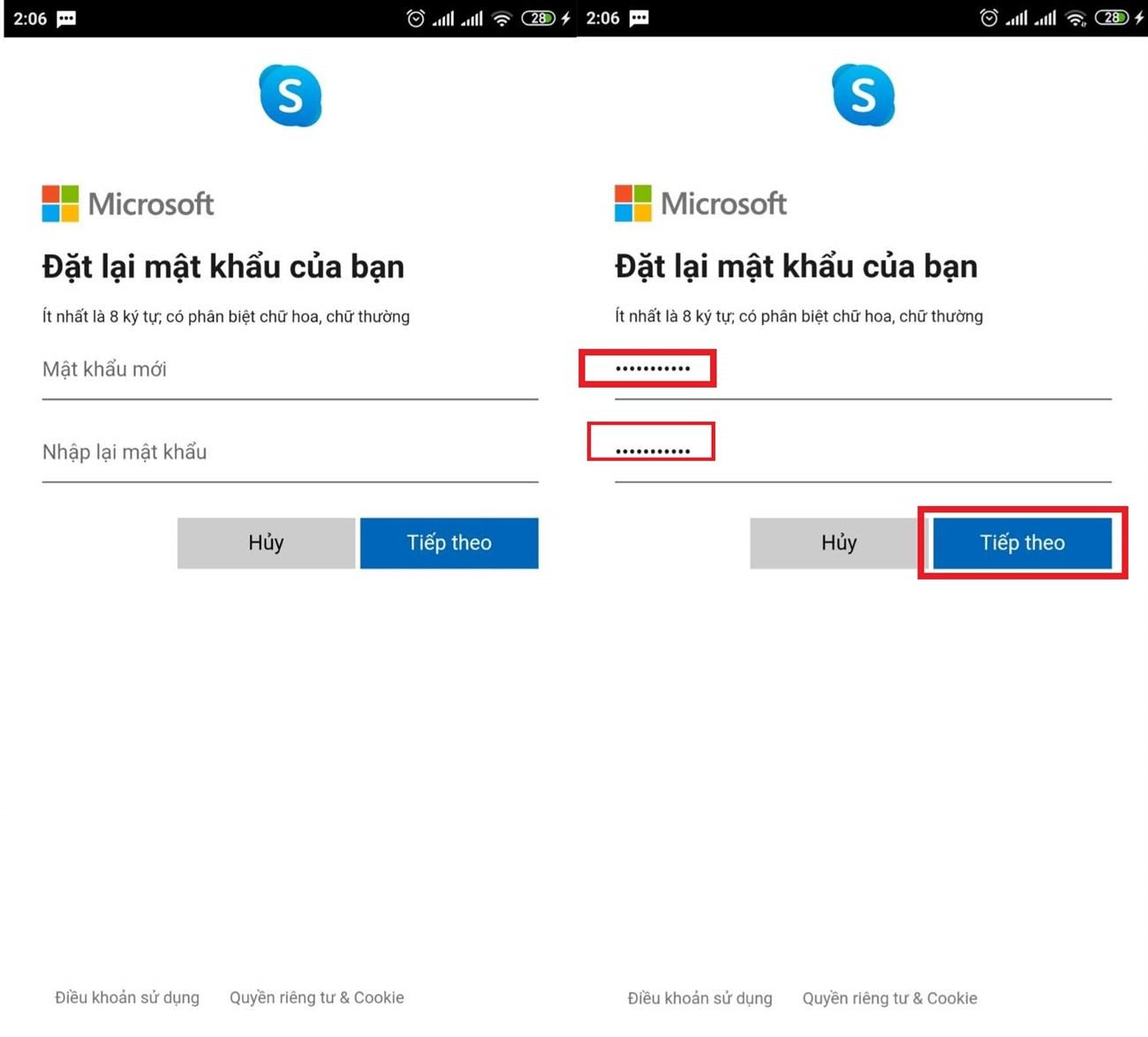 Lấy mật khẩu Skype của bạn