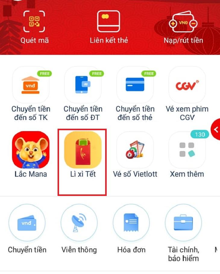 Vào ứng dụng Viettel Pay và chọn mục 