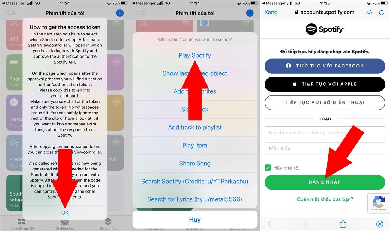 Đăng nhập bằng tài khoản Spotify của bạn