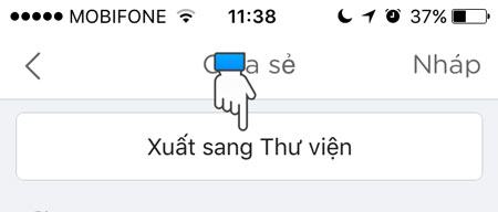 Chọn Xuất sang Thư viện