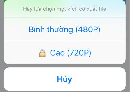 Chọn độ phân giải