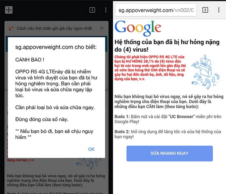 Hướng dẫn cách chặn chuyển hướng đến các trang web độc hại trong Google Chorme