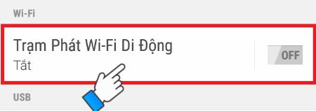 Chọn Điểm phát sóng Wi-Fi di động