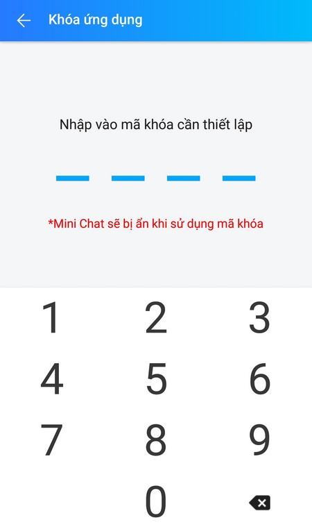 Hướng dẫn đặt mật khẩu cho ứng dụng Zalo