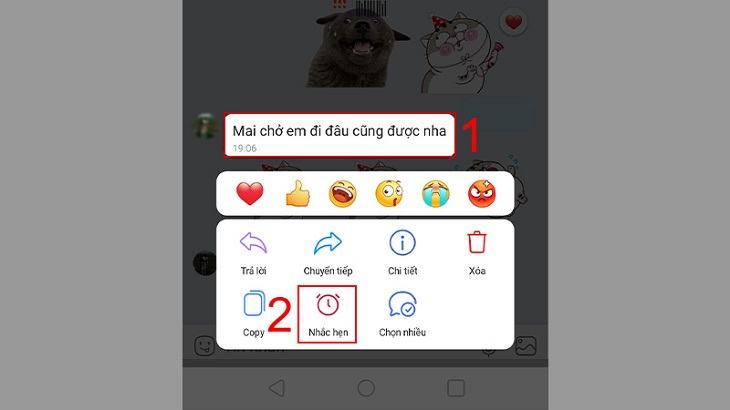 Làm cách nào để tạo lời nhắc cuộc hẹn cho riêng mình trên Zalo