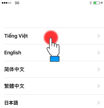 Chọn ngôn ngữ (Tiếng Việt)