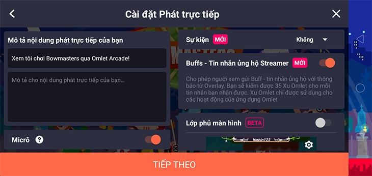 Phát trực tiếp trò chơi trên Facebook trên Android - Bước 6