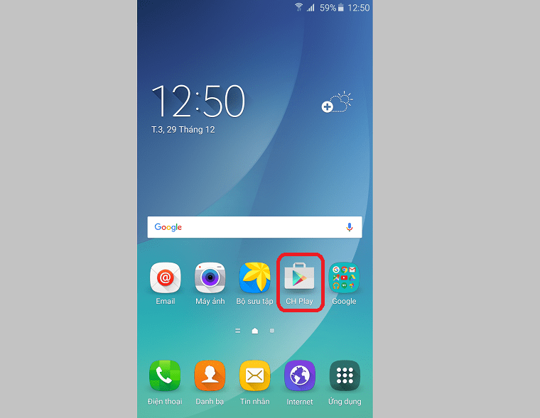 Truy cập Cửa hàng Google Play