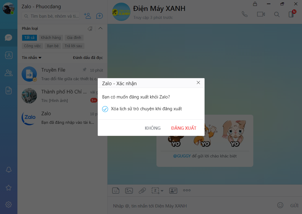 Tất cả tin nhắn Zalo được khôi phục trong vòng 1 nốt nhạc