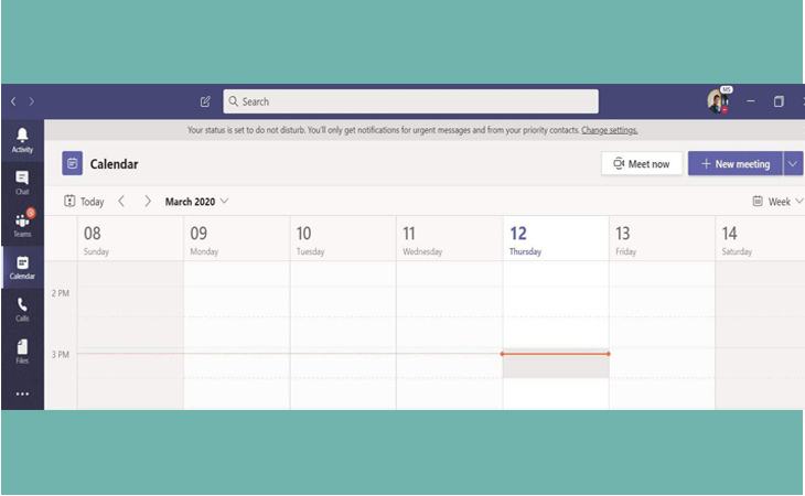 Cuộc họp: Cuộc họp được đồng bộ hóa từ Outlook và cho phép lập lịch