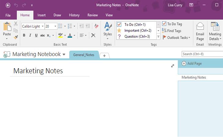 Ghi chú trên Microsoft Teams