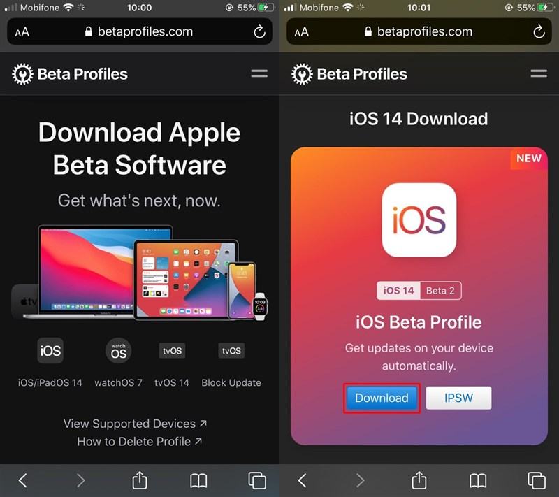     Tải xuống Phần mềm Apple Beta cho iOS 14 Beta