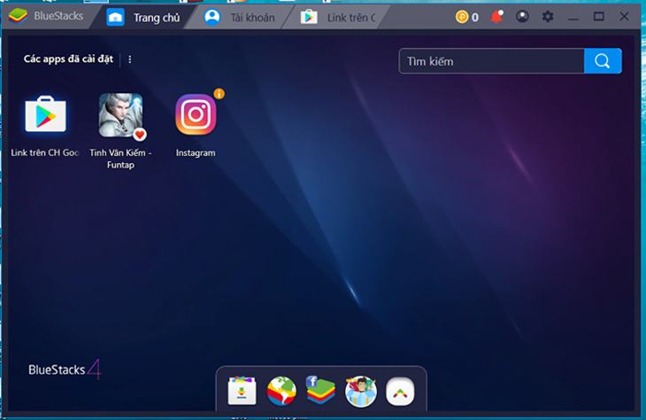 Từ trang chủ BlueStacks, chọn Cửa hàng Google Play