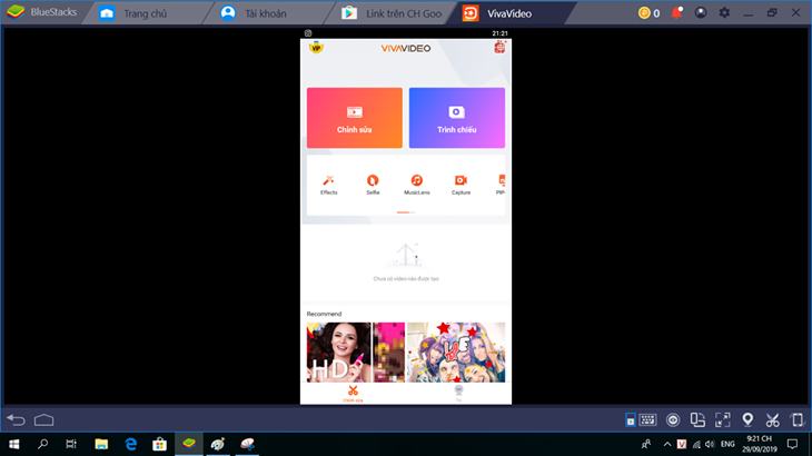 Sử dụng VivaVideo giống như bạn làm trên điện thoại