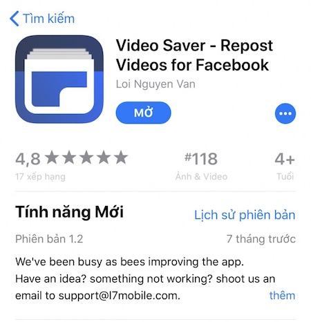 Hướng dẫn cách tải video clip trên Facebook về iPhone cực đơn giản