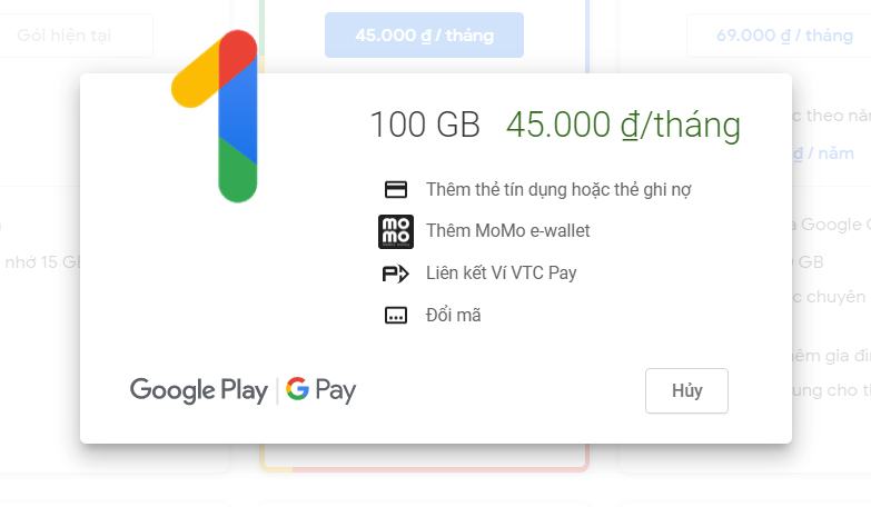 Chọn một Phương thức thanh toán