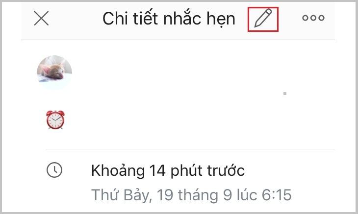 Chọn biểu tượng chỉnh sửa