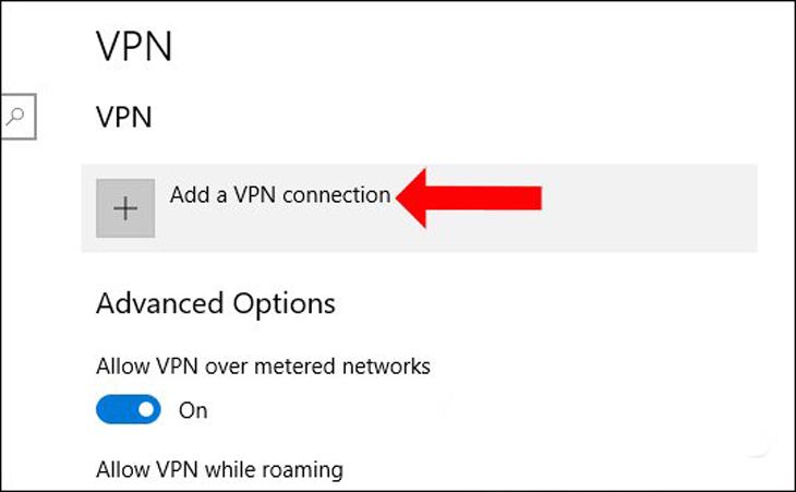 Chọn Thêm kết nối VPN