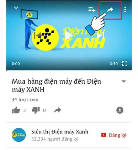 Truy cập YouTube để xem video