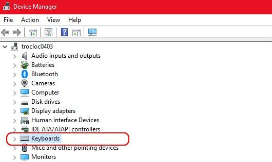 Sử dụng Trình quản lý Thiết bị trên Windows: Bước 2