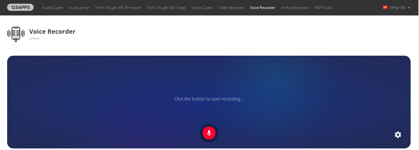 Trang web www.online-voice-recorder.com