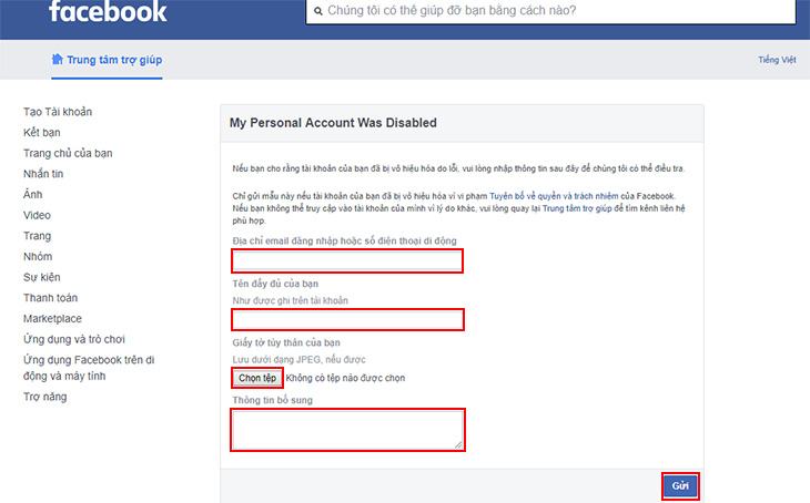 Ai đó đã báo cáo tài khoản Facebook của bạn (báo cáo)