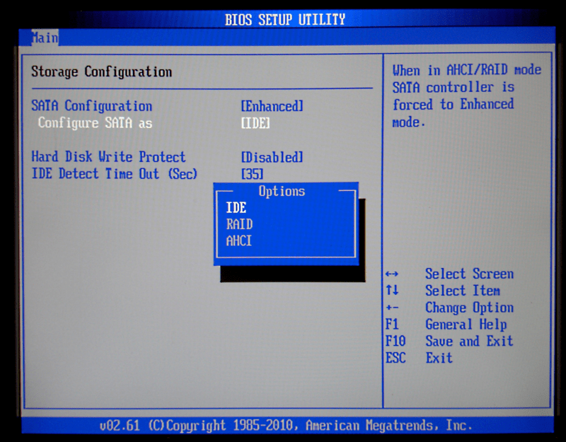 Bật DHCI trong BIOS