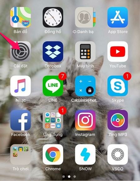 Bước 1: Đi tới một số cài đặt trên iPhone của bạn.