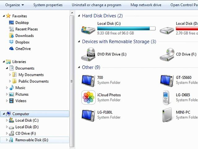 Nhập USB từ thư mục hoặc từ thùng đảm bảo máy tính an toàn hơn USB có virus 