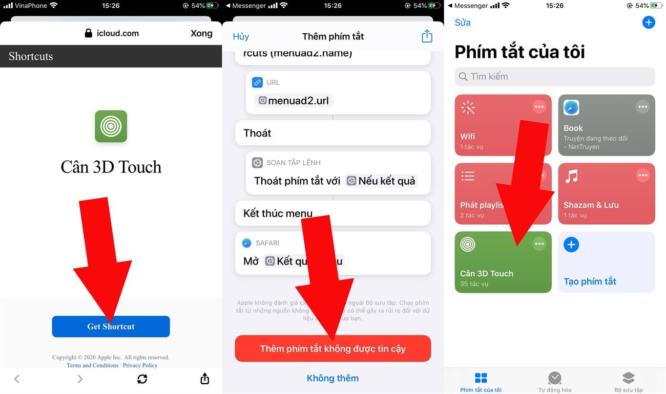Tải xuống phím tắt 3D Touch Scales