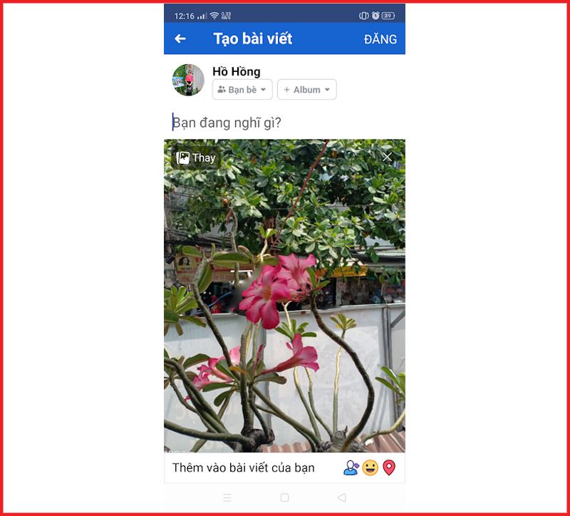 Sau đó Facebook được phủ lên và tạo chiều sâu cho bức ảnh 3D