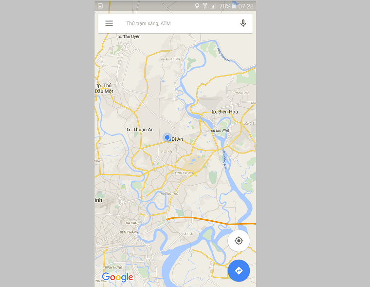 Mở Google Maps và chọn khu vực bạn muốn tải xuống