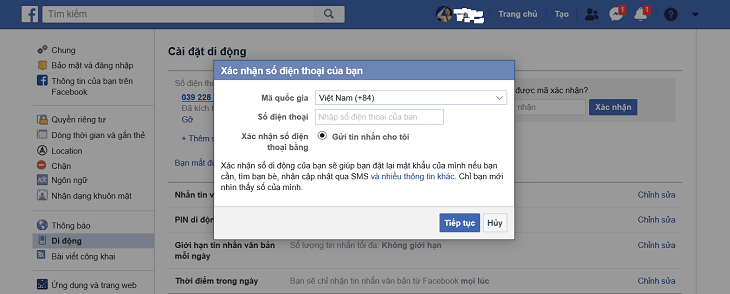 Facebook và Google sẽ gửi mã OTP đến số điện thoại cập nhật.  Người dùng chỉ cần xác nhận mã đã nhận để hoàn tất cập nhật.