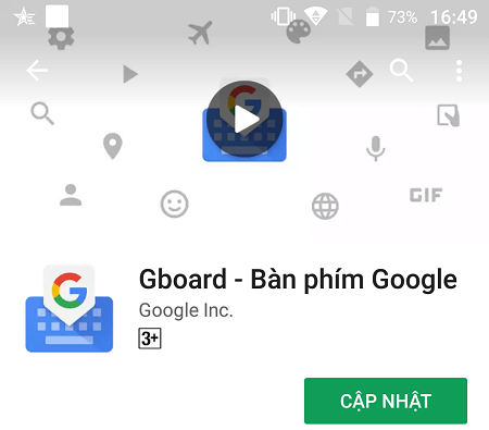 Tải xuống bàn phím ảo Google Gboard