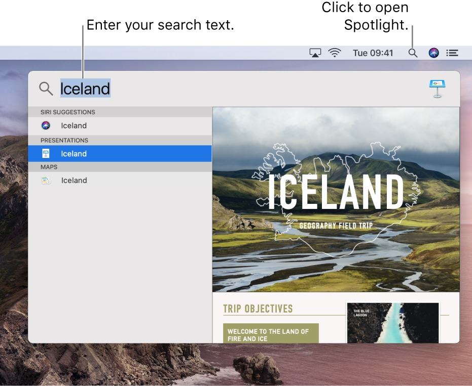 Công cụ tìm kiếm Spotlight trên MacBook Pro