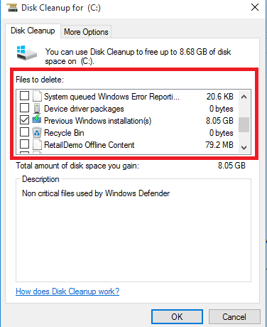 Chọn (các) Cài đặt Windows trước.