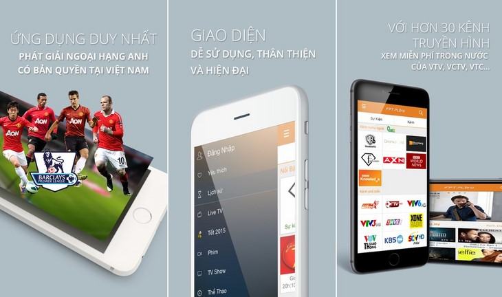 Phần mềm TV trực tuyến dành cho iPhone