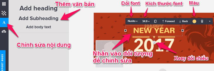 Chỉnh sửa đối tượng trên ảnh