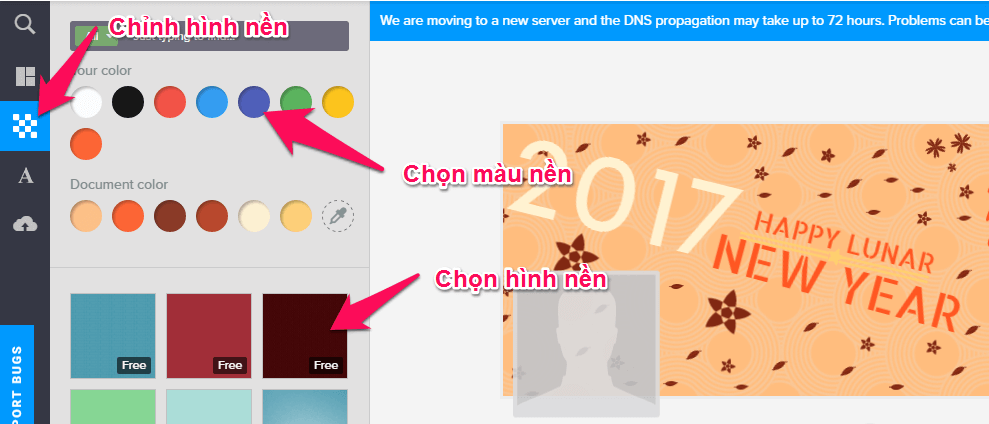 Thay đổi hình nền