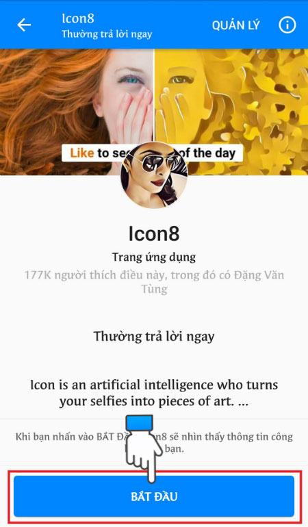 Chọn Bắt đầu