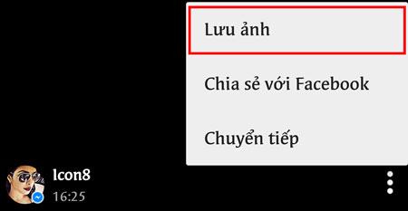 Chọn Lưu hình ảnh