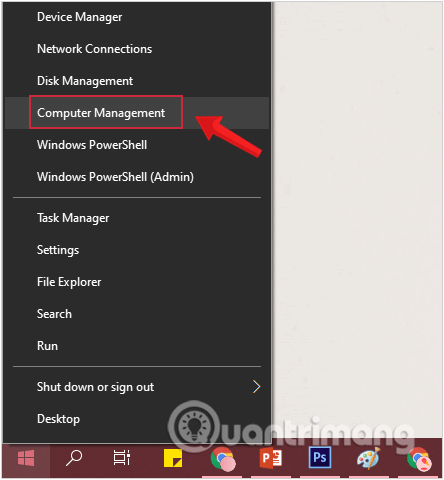 Tạo người dùng mới trên Windows 10 bằng Quản lý máy tính