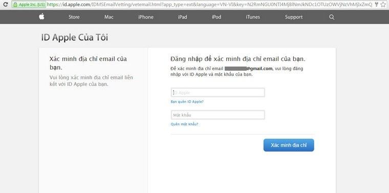 Nhập địa chỉ email Apple và mật khẩu mà bạn đã đăng nhập