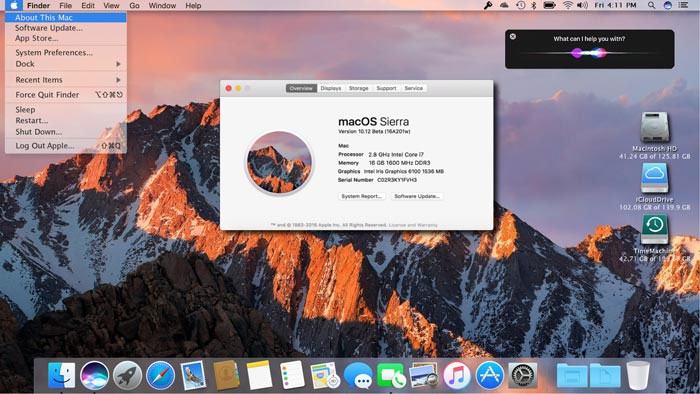 Chủ đề MacOS Sierra