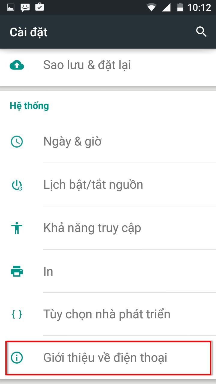 Xem thông tin máy trên điện thoại Q GLAM