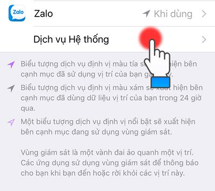 Chọn Dịch vụ Hệ thống